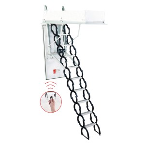 Minka Dachbodentreppe Type 18 Univers, 130x70 cm, Scherentreppe mit Fernbedienung.