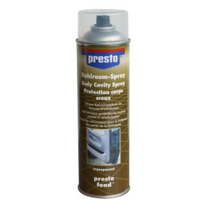 Presto Hohlraumschutz-Spray 500ml, transparent, für Karosseriereparatur und Korrosionsschutz.