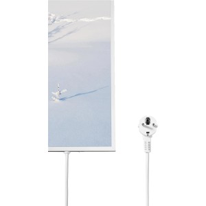Könighaus Infrarotheizung mit Schneelandschaft, 800W, 60x100 cm. Elektrische Heizung mit HD-Bilddruck.
