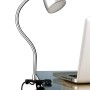 Briloner LED-Klemmleuchte Grip in Titan, flexible Schreibtischlampe mit Klemme.