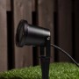 Schwarzer LED's Work Gartenstrahler mit Erdspieß, GU10 Fassung, IP54.