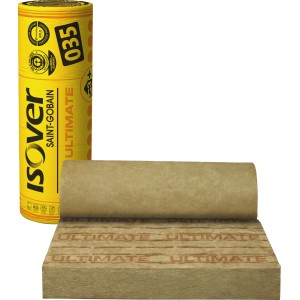 Isover Ultimate Klemmfilz WLG 035, 200 mm. Mineralfaser Dämmstoff als Rolle und Matte.