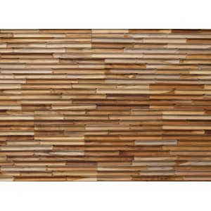 Rebel of Styles Holzverblender UltraWood Concave, 50x20 cm, braun. Wandverkleidung aus Teakholz für Innenräume.