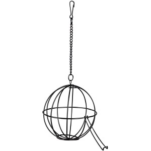 Trixie Food-Ball, ø 12 cm, aus Metall, hängender Kleintiernäpfe für Futter.
