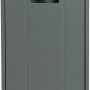 Buschbeck Terrassenheizer Loungefeuer Malta Grau, 7,5 kW. Grauer Heizstrahler mit Glasaufsatz.