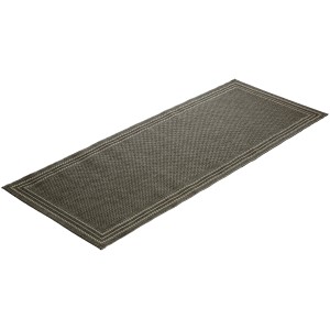 Anthrazitfarbener OBI Teppich Tiana, 140x200 cm, ideal für Innen- und Außenbereiche.