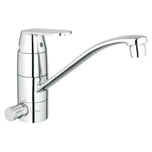 Grohe Eurosmart Cosmopolitan Spültischarmatur DN 15, Chrom, Einhebelmischer mit schwenkbarem Auslauf.