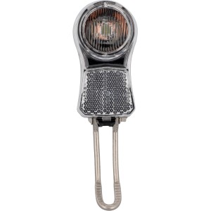 Fischer LED-Batterie-Frontlicht 30 Lux Dy-Look für Fahrräder mit Reflektor und Halterung.