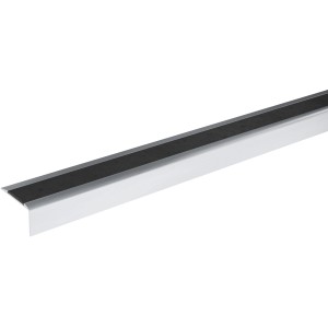 Treppenprofil simple-fix, Alu silber, mit Anti-Rutsch-Streifen, schraubbar, 42x22x1350 mm.