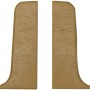 Endstück KU050 Buche, 2er-Pack: Kunststoff-Abschluss für Sockelleisten.