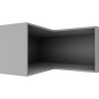 Feldmann-Wohnen Eckaufsatzschrank Brerra in RAL 1019 graubeige Matt. L-förmiger Küchenschrank, 90x90x36cm.