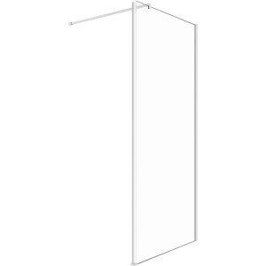 baliv Seitenwand für Duschkabine DUK-80-30W, 80x190 cm, Chromrahmen.