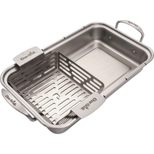 Char-Broil Grill+ Körbe (2er-Set) aus Edelstahl, passend für Grill+ Bratschale. Grillzubehör.