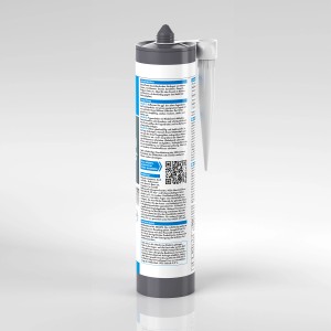 Weiße Kartusche Knauf Naturstein Silikon 300ml für dauerelastische Naturstein-Verfugung.