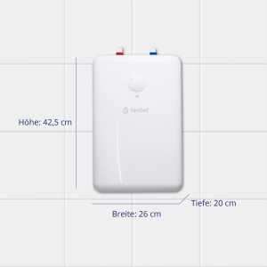 SaniSelf Kleinspeicher UTS-5 Basis Untertisch, 5 l, weiß, zur Warmwasserbereitung unter der Spüle.