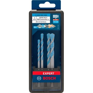 Bosch Bohrer-Set Expert Hex-9 Multi Construction Blau-Silber 4-tlg.