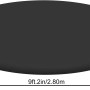 Bestway Abdeckplane für Fast Set Pool Ø 240 cm, schwarz, aus PVC, zum Schutz vor Verschmutzungen.