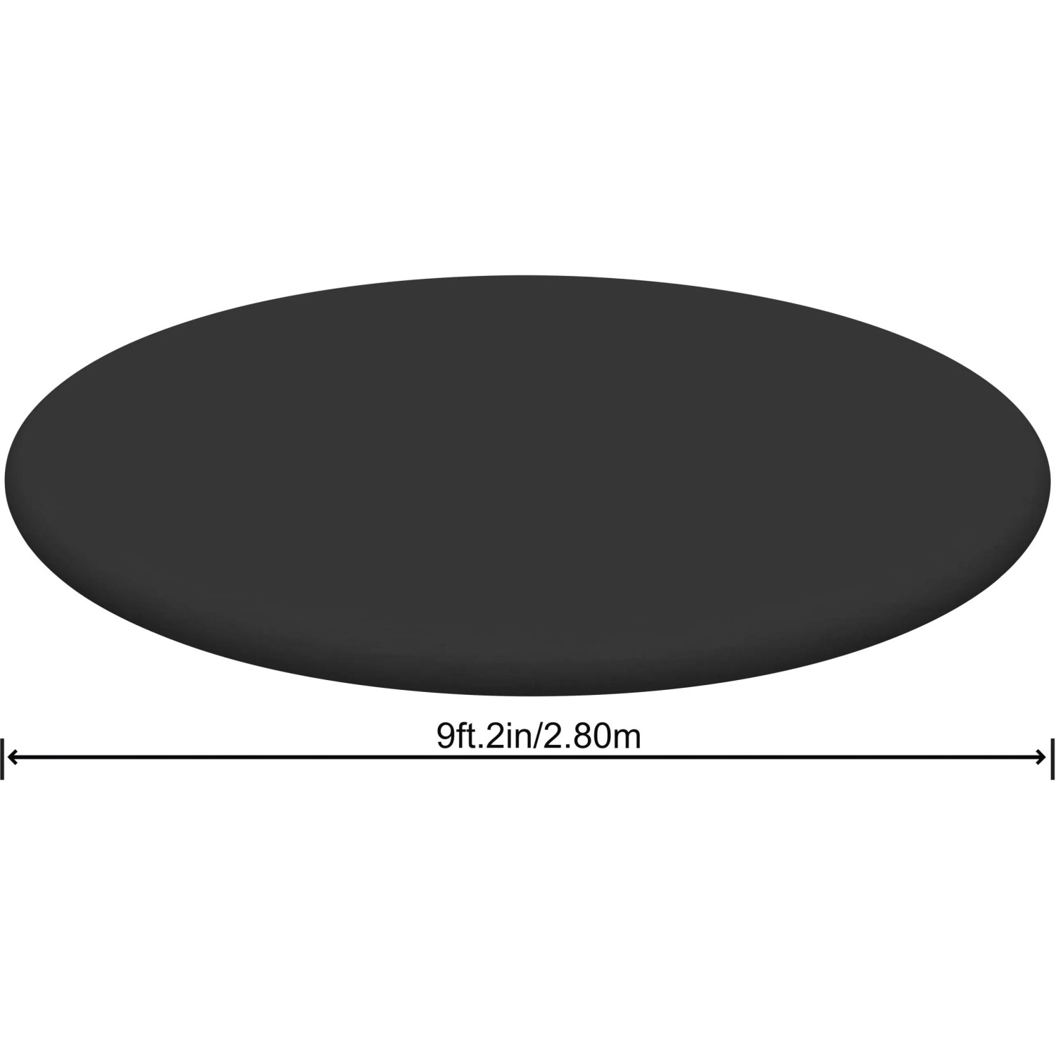 Bestway Abdeckplane für Fast Set Pool Ø 240 cm, schwarz, aus PVC, zum Schutz vor Verschmutzungen.