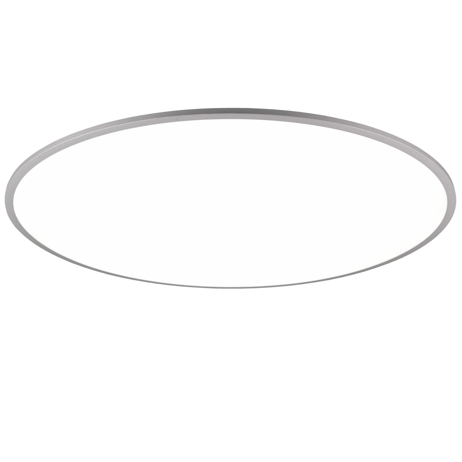 Runde Trio LED-Deckenleuchte Yuma, Ø 100 cm, Titanfarben, für Wohnräume.