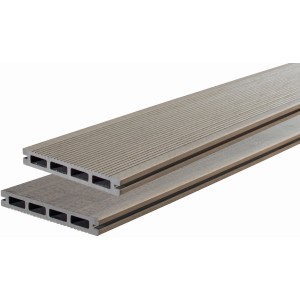 Elephant WPC-Terrassendiele basicDeck Comfort Hellgrau 2cm x 14,5cm x 300cm