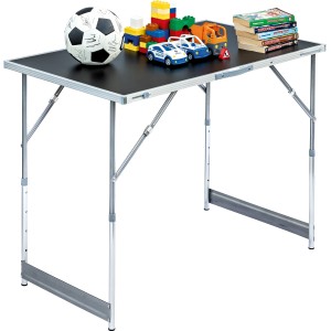 LUX-TOOLS Mehrzwecktisch MZT-100/60 mit Spielzeug. Klappbarer Tapeziertisch mit Aluminiumrahmen.