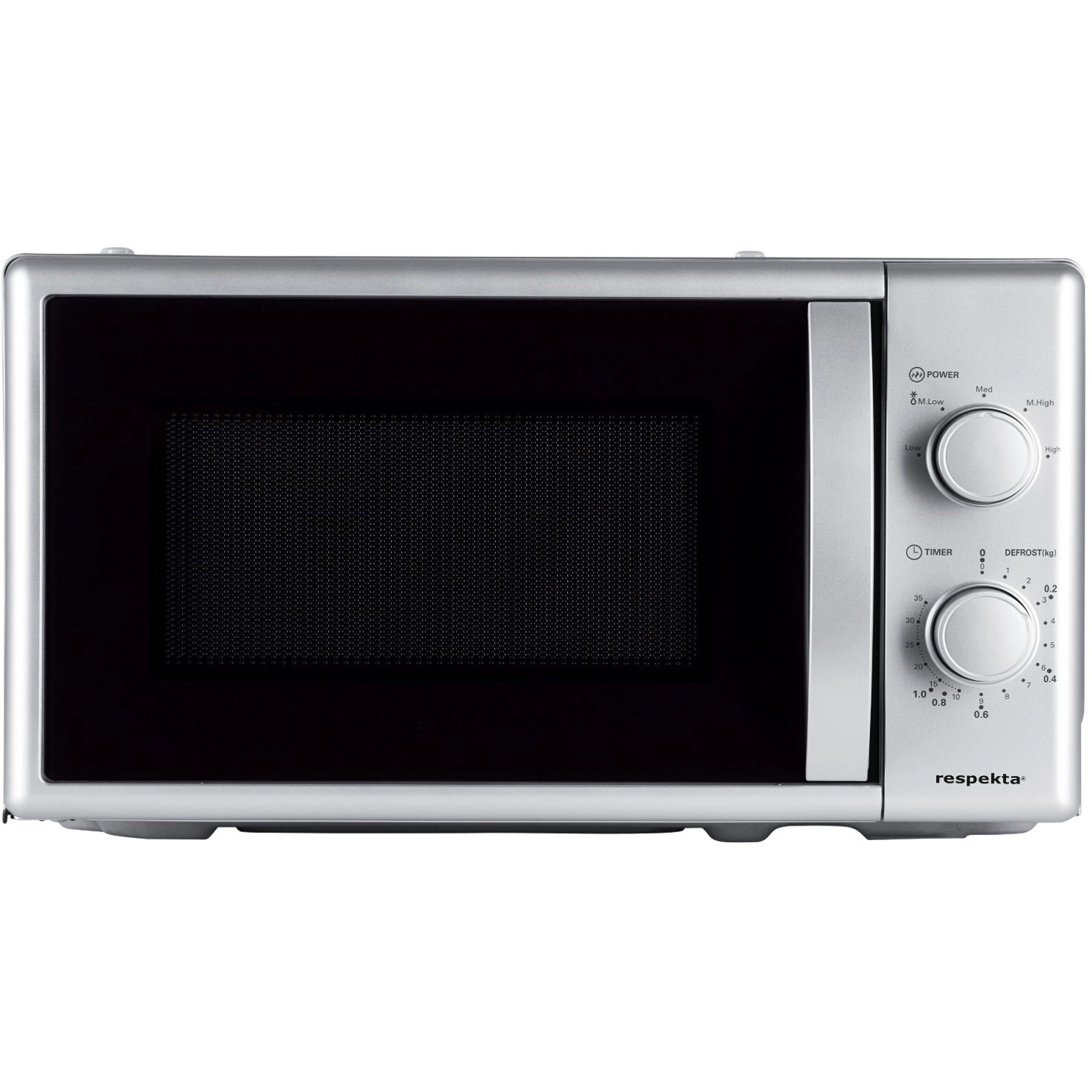 Respekta Mikrowelle MW700, silber, für Küchenzeile KB150WGMIC