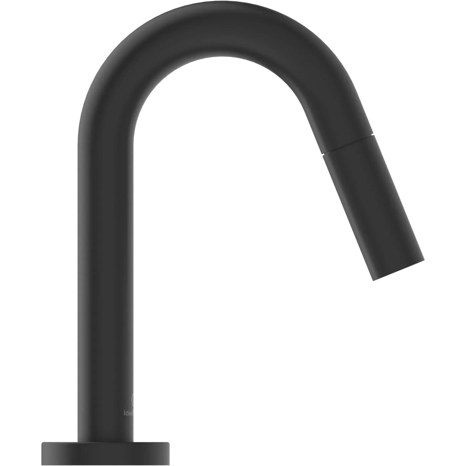 Ideal Standard Ceraline Waschtischarmatur in Schwarz matt, Ausladung 126 mm.