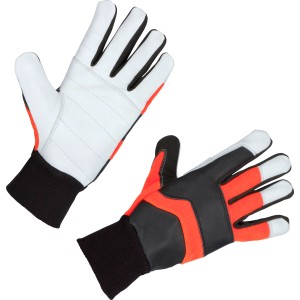 Kerbl Motorsägenhandschuh Forester Gr. 10: Arbeitshandschuhe aus Ziegenleder mit Schnittschutz.