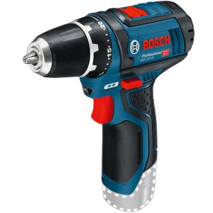 Bosch Professional GSR 12V-15 C Akku-Bohrschrauber in Blau und Schwarz.