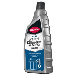 Caramba Anti Frost Kühlerschutz G11/G12 Evo Konzentrat, 1 Liter Flasche.