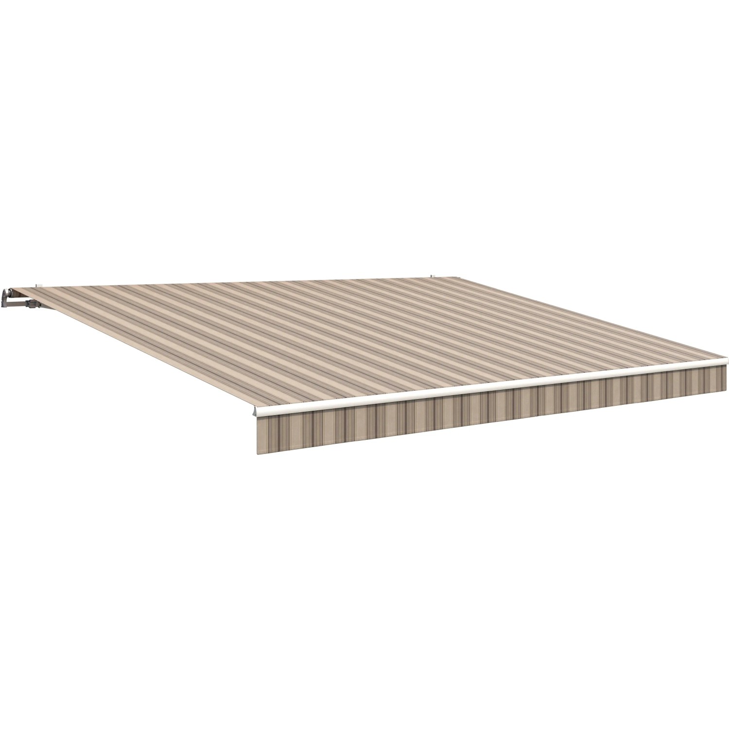 Wismar Gelenkarmmarkise Classic, 300x200 cm, beige-braun gestreift.