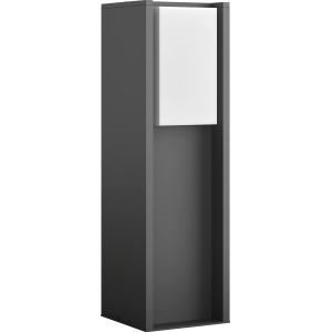 Moderne Philips Hue LED Sockelleuchte Turaco in Anthrazit für den Außenbereich.