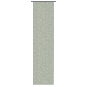 Schiebevorhang Grün mit Reiskornmuster, 60x245 cm. Blickdichter Fenstervorhang für Wohnzimmer und Schlafzimmer.