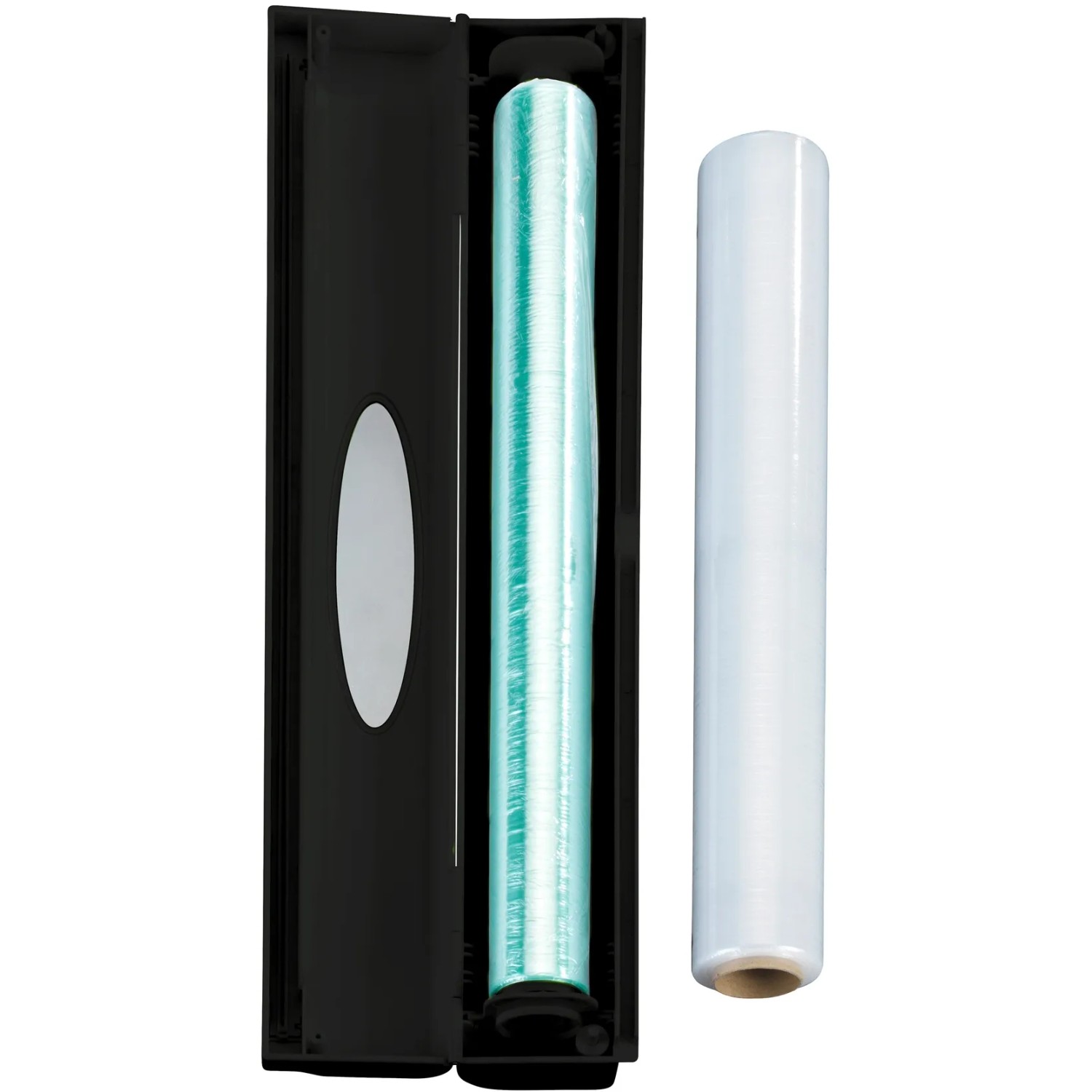 Wenko Folienspender Perfect Cutter Black Outdoor Kitchen, schwarz, mit Folienrolle.