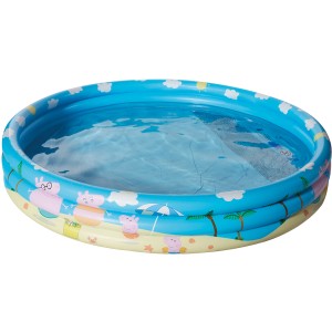 Happy People Peppa Pig Planschbecken, Ø 150 cm, mit 3 Ringen und Peppa Pig Motiven.