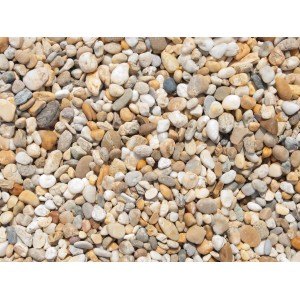 Bunte Flusskiesel 8-16 mm, 1000 kg Big-Bag für Garten- und Landschaftsbau.