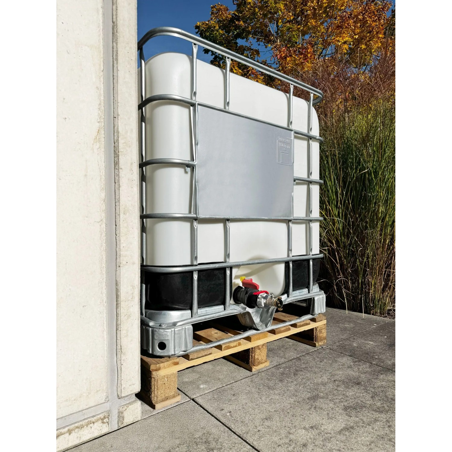 GEKA plus IBC Adapter Set S60x6 mit Kugelhahn und GEKA Kupplung für Regentonnen.