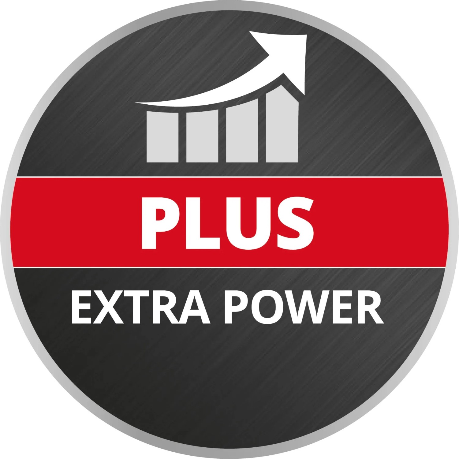 Symbol für Einhell Power X-Change Akku Plus: Mehr Leistung für Elektrowerkzeuge.