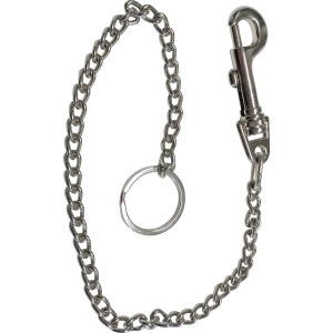 Keymax Schlüsselkette Silber mit Karabinerhaken für Türschlösser & Türtechnik.