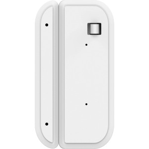 Weißer Hama Tür-/Fenster-Kontakt Smart WiFi zur Überwachung von Fenstern und Türen.