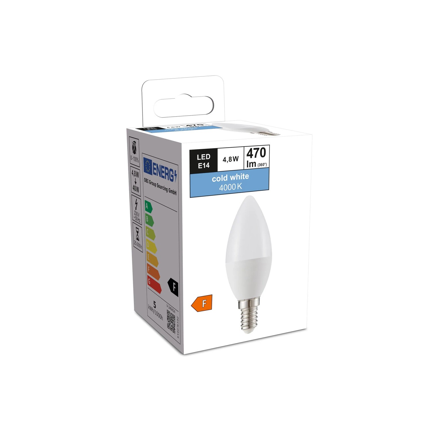 Leuchtmittel E14 Kerzenform 4.000 K 470 lm 4,8 W Set_3