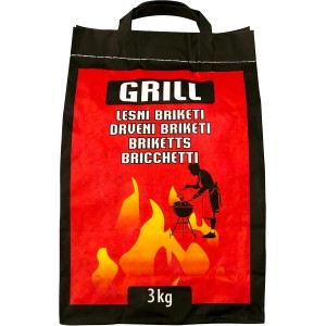 Bioles Horizont Grillbriketts, 3 kg Sack für langanhaltende Hitze beim Grillen.