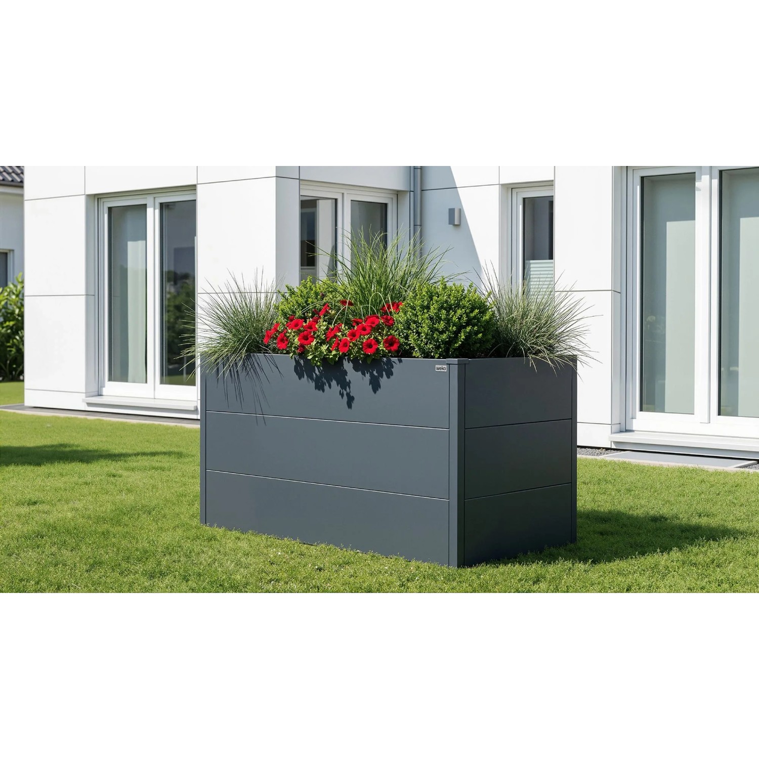 Weka Metall-Hochbeet Gary L 150 cm x 75 cm x 77 cm Anthrazit_4