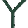 Grüner Floraworld Y-Pfostenaufsatz aus Stahl mit 6 Drahthaltern für Zaunbau.