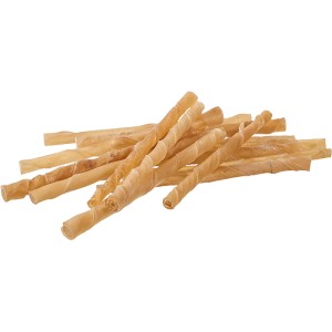 Primox Kaurollen, gedrehte Hunde-Snacks aus Natur-Rinderhaut, 100 Stück