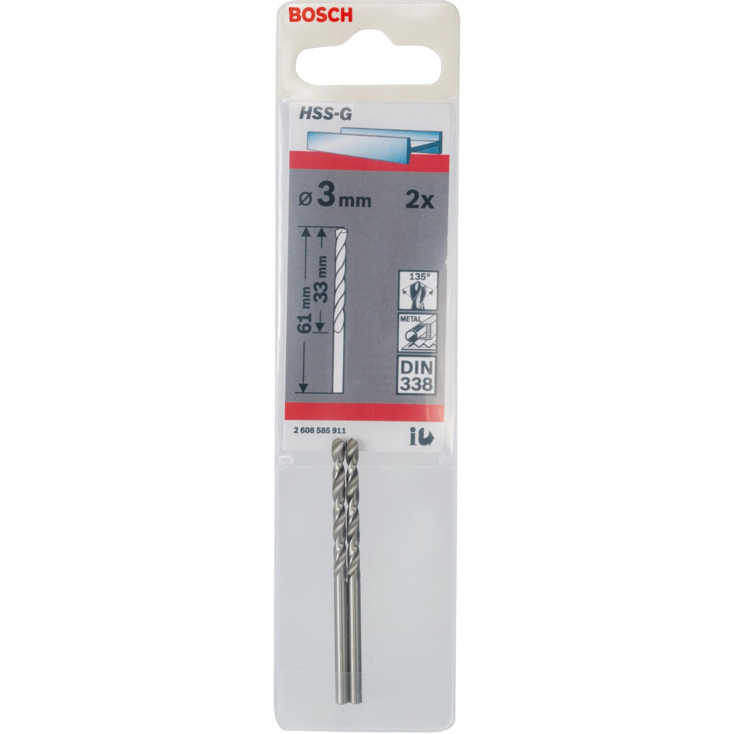 10er Set HSS-TIN Metallbohrer (6,4mm) - Präzise & Langlebig Für Akkuschrauber | Made In Germany Bohrer Für Stahl