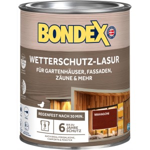 Bondex Wetterschutz-Lasur Mahagoni 750 ml