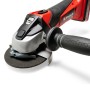 Einhell Akku-Winkelschleifer TE-AG 18/115 Li Solo, rot-schwarz, mit Zusatzhandgriff.