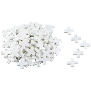 Foto von LUX Fliesenkreuze, 10 mm, 100 Stück, für gleichmäßige Fugen beim Fliesenlegen.