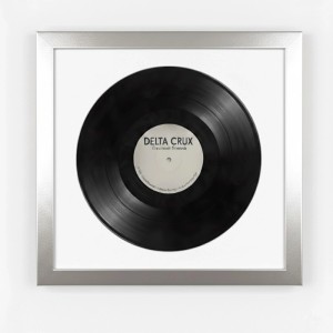 K-Möbel Schallplattenrahmen 40x40cm 2er Set mit Passepartout für Vinyl